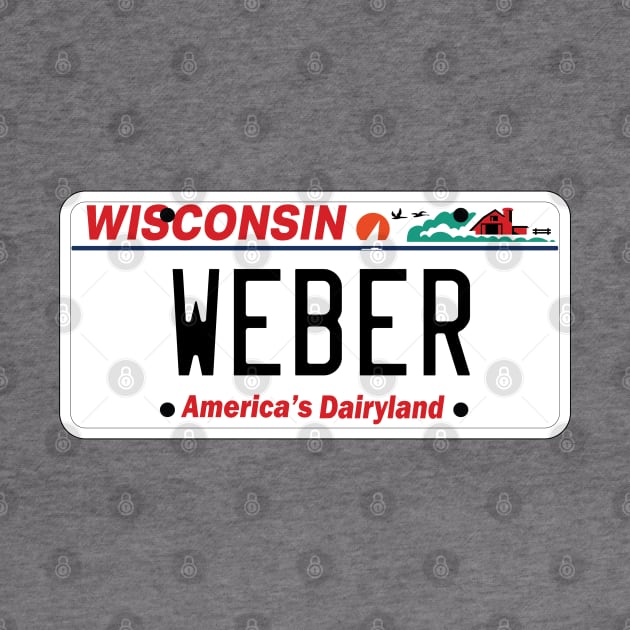 Wisconsin Weber grill vanity license plate by zavod44